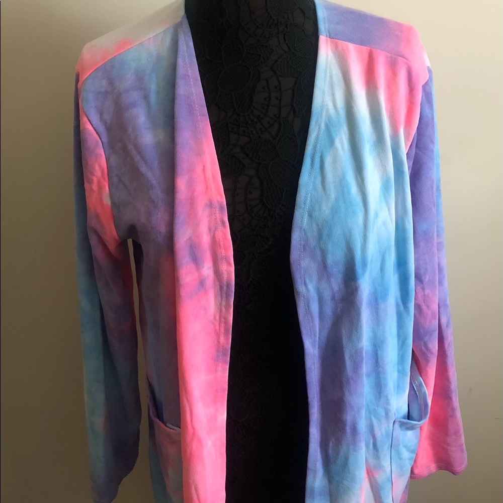 Tye-dye cardigan
